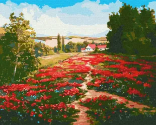 Картина за номерами - Макове поле ©Олександр Закусілов