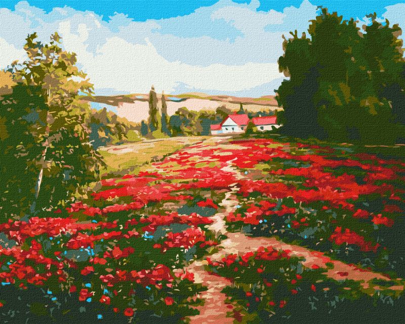 Картина за номерами - Макове поле ©Олександр Закусілов