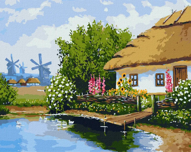 Картина за номерами - Українська садиба ©Ярослав Чижевський