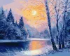Картина за номерами - Зимовий вечір
