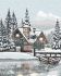 Картина за номерами - Сніжна тиша ©akvamarinel_art
