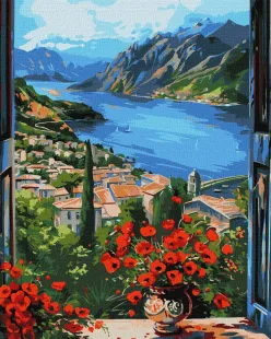 Картина по номерам - Пристань в горах ©art_selena_ua