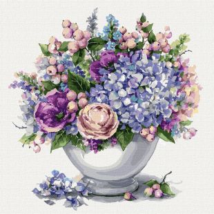 Painting by numbers - Flower mix