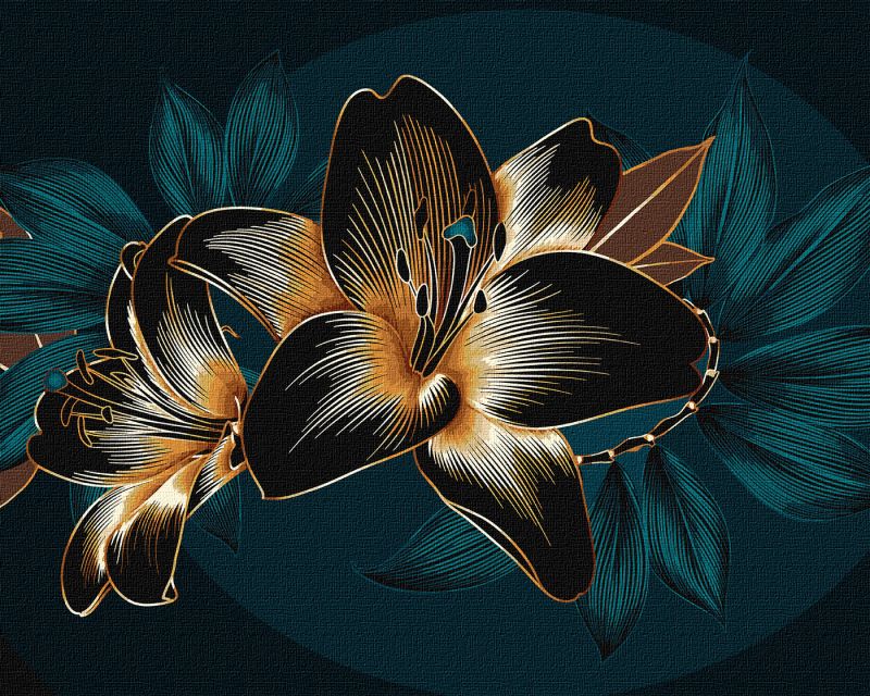 Painting by numbers - Annual lilies