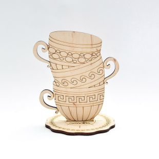 Фігурка з фанери - Tea Time "Чашки грецькі"