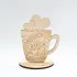Figure from plywood - Tea Time Cup with cats