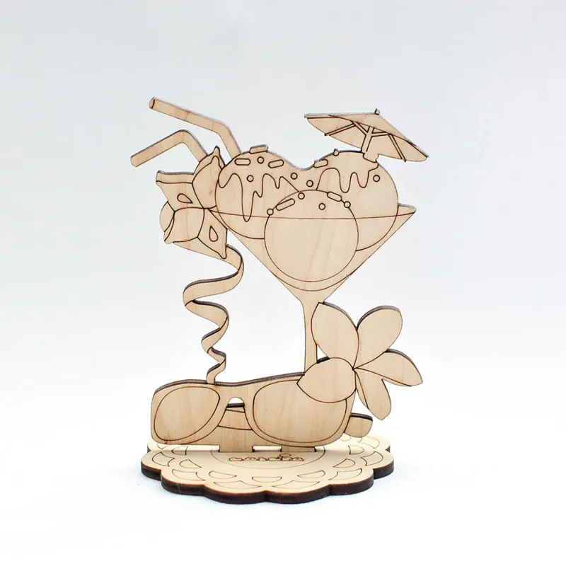 Figure from plywood -  Bon appetite Sweets with ice cream