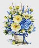 Painting by numbers - Azure bouquet