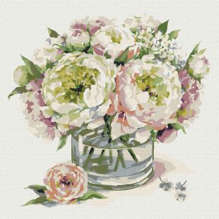 Painting by numbers - Seductive peony