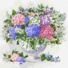 Painting by numbers - Blooming hydrangea