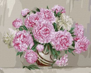Картина за номерами - Чарівні півонії