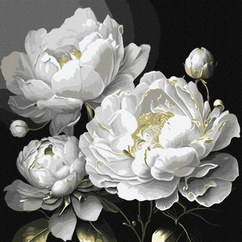 Картина за номерами - Бездоганна краса з фарбами металік ©art_selena_ua