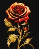 Painting by numbers - Symbol of beauty with extra metallic paints ©art_selena_ua