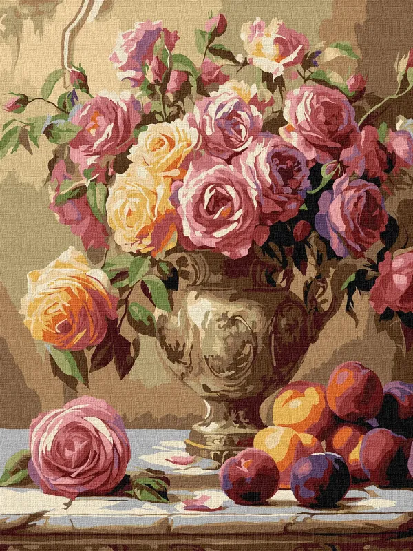 Картина за номерами - Різнокольорові троянди ©sophiia_іllustrations