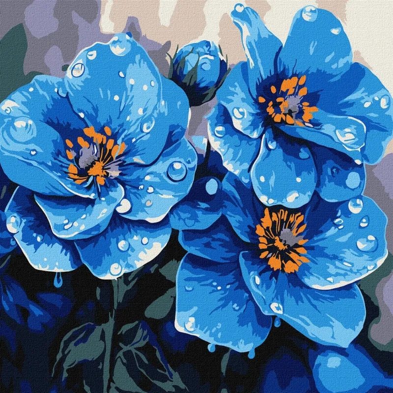Картина по номерам - Фиалки каждое утро ©art_selena_ua