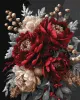 Painting by numbers - Floral Serenity with metallic paints ©art_selena_ua