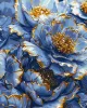 Картина по номерам - Золотистые лепестки пиона с красками металлик extra ©art_selena_ua