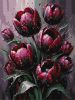 Painting by numbers - Crimson tulips ©art_selena_ua