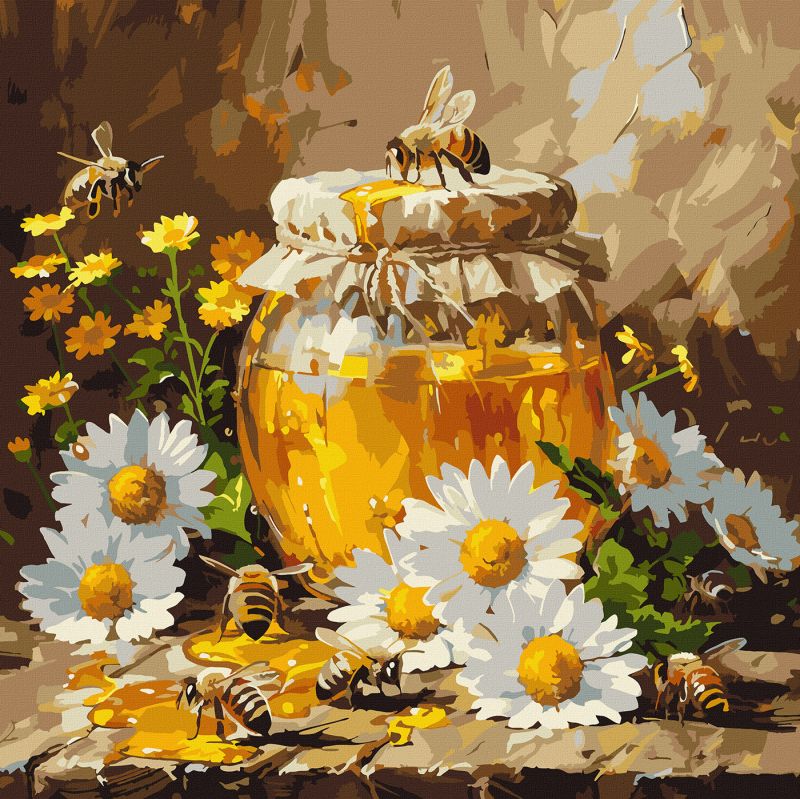 Картина за номерами - Мед та бджоли ©art_selena_ua