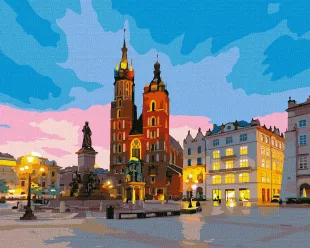Картина за номерами - Вечірній Краків
