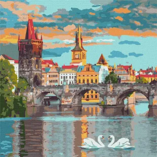 Картина за номерами - Вечірня Прага