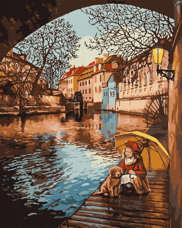 Картина за номерами - Прогулянка восени ©Сергій Лобач
