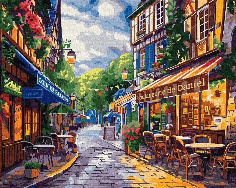 Картина по номерам - Улочка во Франции ©art_selena_ua