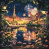 Painting by numbers - Fireworks for Paris ©art_selena_ua