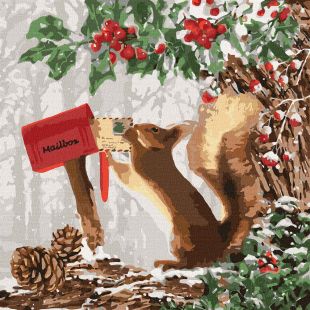 Painting by numbers - Little squirrel 