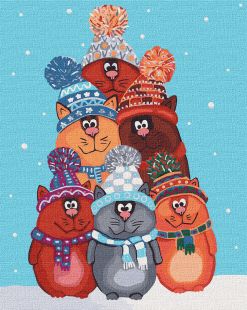 Painting by numbers - Funny furballs 