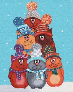 Картина за номерами - Веселі пухнастики
