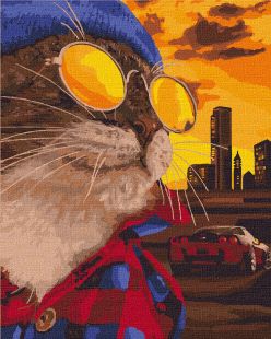 Painting by numbers - Impudent cat 