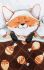 Painting by numbers - Fox cub's tasty dreams