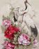 Painting by numbers - Chinese herons and peonies