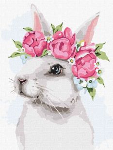 Painting by numbers - White bunny