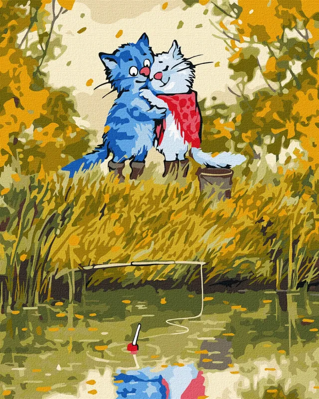 Painting by numbers - Meeting by the river ©Irina Zenyuk