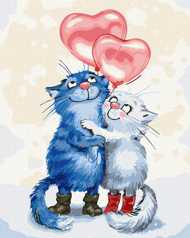 Painting by numbers - Valentine's day ©Irina Zenyuk