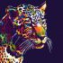 Painting by numbers - Jaguar pop art