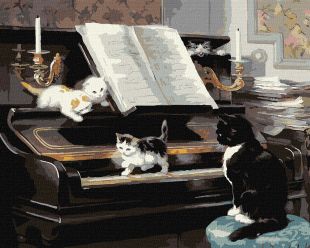 Картина за номерами - Музиканти ©Henriette Ronner-Knip
