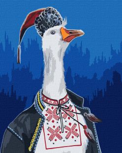Картина по номерам - Гусь в вышиванке ©Светлана Теренчук