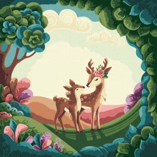 Картина за номерами - Гарна прогулянка ©Elena Schweitzer