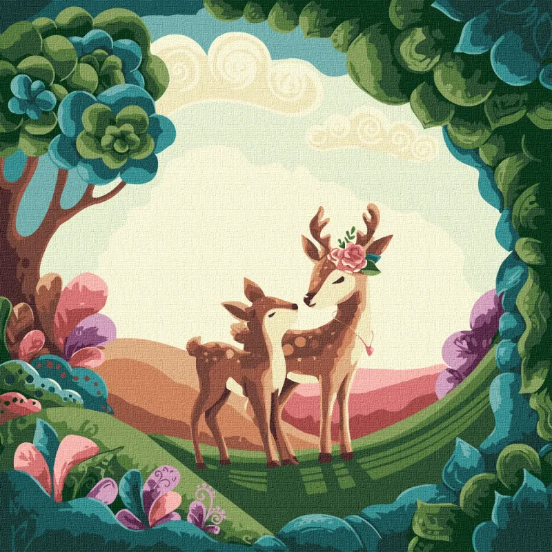 Картина за номерами - Гарна прогулянка ©Elena Schweitzer
