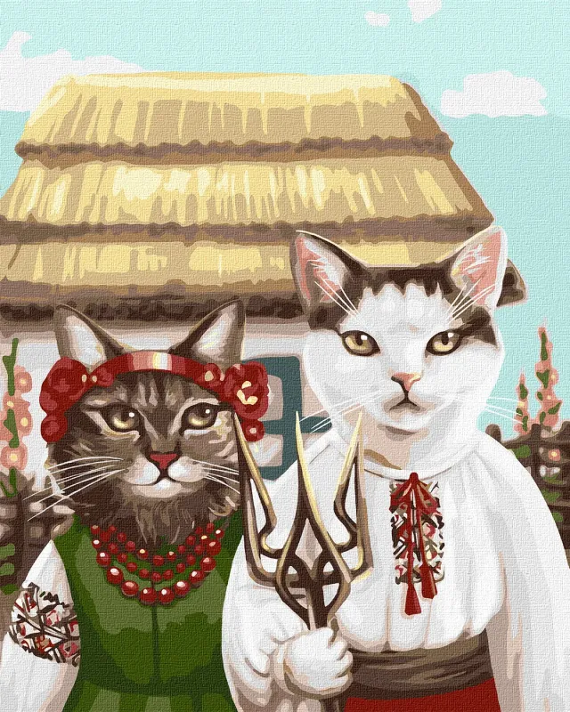 Картина за номерами - Котяча готика ©art.irina.pass
