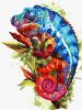 Painting by numbers - Bright chameleon