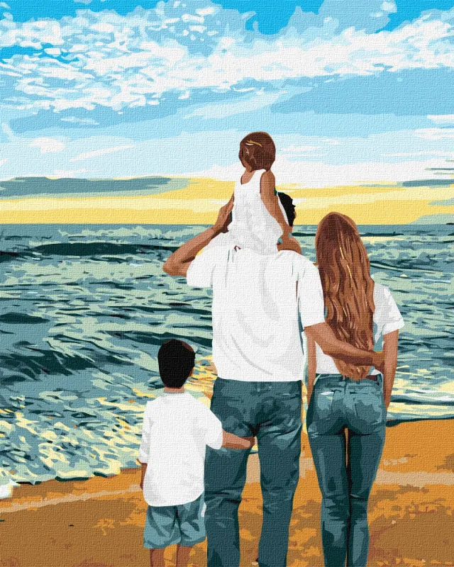 Painting by numbers - My family 