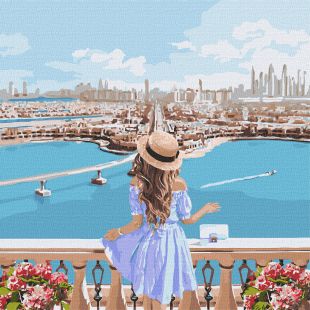 Painting by numbers - Admiring the views 