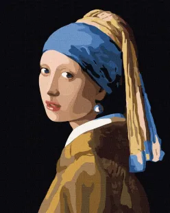 Painting by numbers - Girl with a pearl earring ©Jan Vermeer
