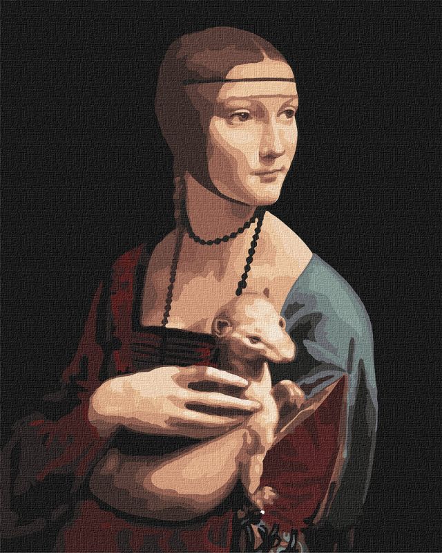 Картина по номерам - Дама с горностаем ©Леонардо да Винчи