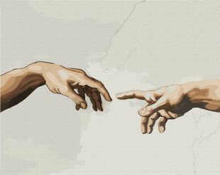 Картина по номерам - Создание Адама ©Микеланджело