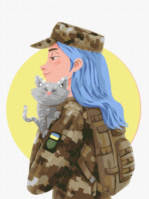 Картина за номерами - Пухнастий порятунок ©anastasiia.ole